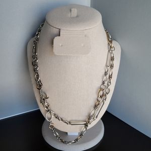 Brand New Retired James Avery Geometric Links Necklace